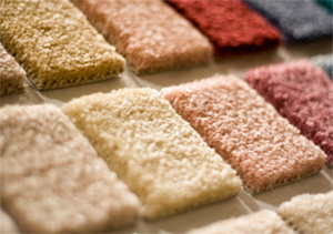 carpet samples in different colors